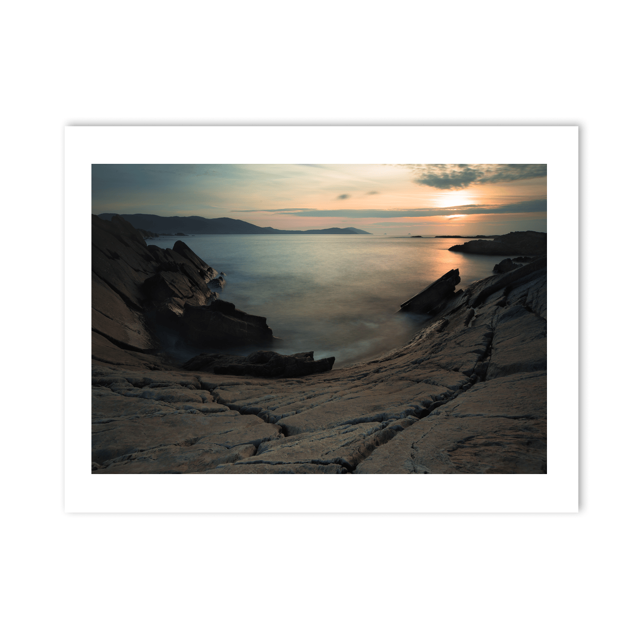 Nua Photography Print South Cork Rocky Coastline at Sunset, Co. Cork South Cork Rocky Coastline at Sunset Print | Nua Photography