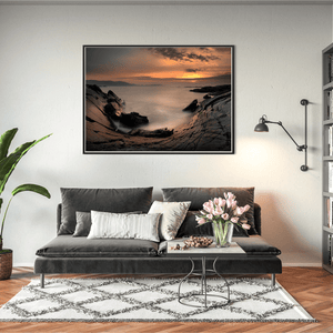 Nua Photography Print Rocky Cove at Sunset Long Exposure, South Cork Coast Rocky Cove Sunset Long Exposure Cork Print | Nua Photography
