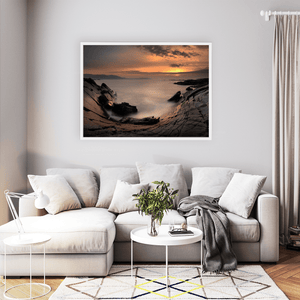 Nua Photography Print Rocky Cove at Sunset Long Exposure, South Cork Coast Rocky Cove Sunset Long Exposure Cork Print | Nua Photography
