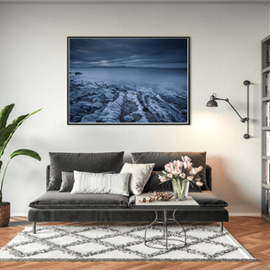 rocky-shoreline-misty-sea-moody-skies BFW