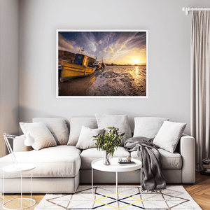 Nua Photography Print Rogerstown Estuary Fishing Boats at Sunset, Rush Co. Dublin (2) Rogerstown Estuary Fishing Boats Sunset | Nua Photography