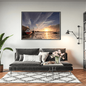 Nua Photography Print Rogerstown Estuary Fishing Boats at Sunset, Rush Co. Dublin (3) Rogerstown Estuary Fishing Boats Sunset | Nua Photography