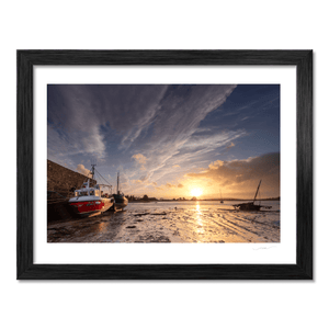 Nua Photography Print Rogerstown Estuary Fishing Boats at Sunset, Rush Co. Dublin (3) Rogerstown Estuary Fishing Boats Sunset | Nua Photography