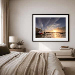 Nua Photography Print Rogerstown Estuary Fishing Boats at Sunset, Rush Co. Dublin (3) Rogerstown Estuary Fishing Boats Sunset | Nua Photography