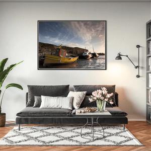 Nua Photography Print Rogerstown Estuary Fishing Boats at Sunset, Rush Co. Dublin Rogerstown Estuary Fishing Boats Sunset | Nua Photography