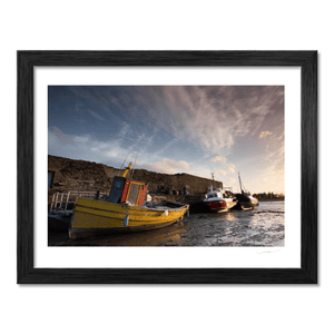Nua Photography Print Rogerstown Estuary Fishing Boats at Sunset, Rush Co. Dublin Rogerstown Estuary Fishing Boats Sunset | Nua Photography