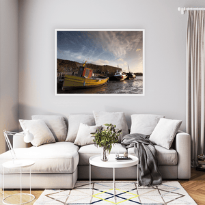 Nua Photography Print Rogerstown Estuary Fishing Boats at Sunset, Rush Co. Dublin Rogerstown Estuary Fishing Boats Sunset | Nua Photography