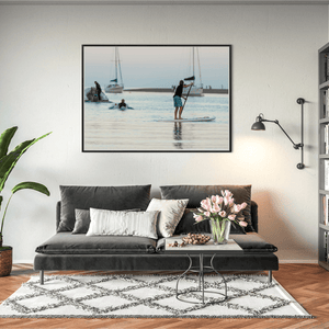 rogerstown-estuary-paddleboarder-summer-evening BFW