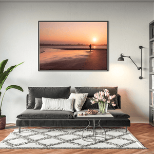 Nua Photography Print Rogerstown Estuary Sunset Solitary Walk, Rush Co. Dublin Rogerstown Estuary Sunset Walk Print | Nua Photography