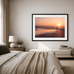 Nua Photography Print Rogerstown Estuary Sunset Solitary Walk, Rush Co. Dublin Rogerstown Estuary Sunset Walk Print | Nua Photography