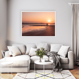 Nua Photography Print Rogerstown Estuary Sunset Solitary Walk, Rush Co. Dublin Rogerstown Estuary Sunset Walk Print | Nua Photography