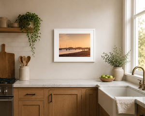 Rogerstown Evening Fishermen, 20 x 16 inch kitchen display