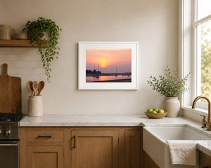 Rogerstown Evening Sunset, 20 x 16 inch kitchen display