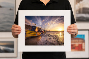 Rogerstown Harbour, 20 x 16 inch print held for scale