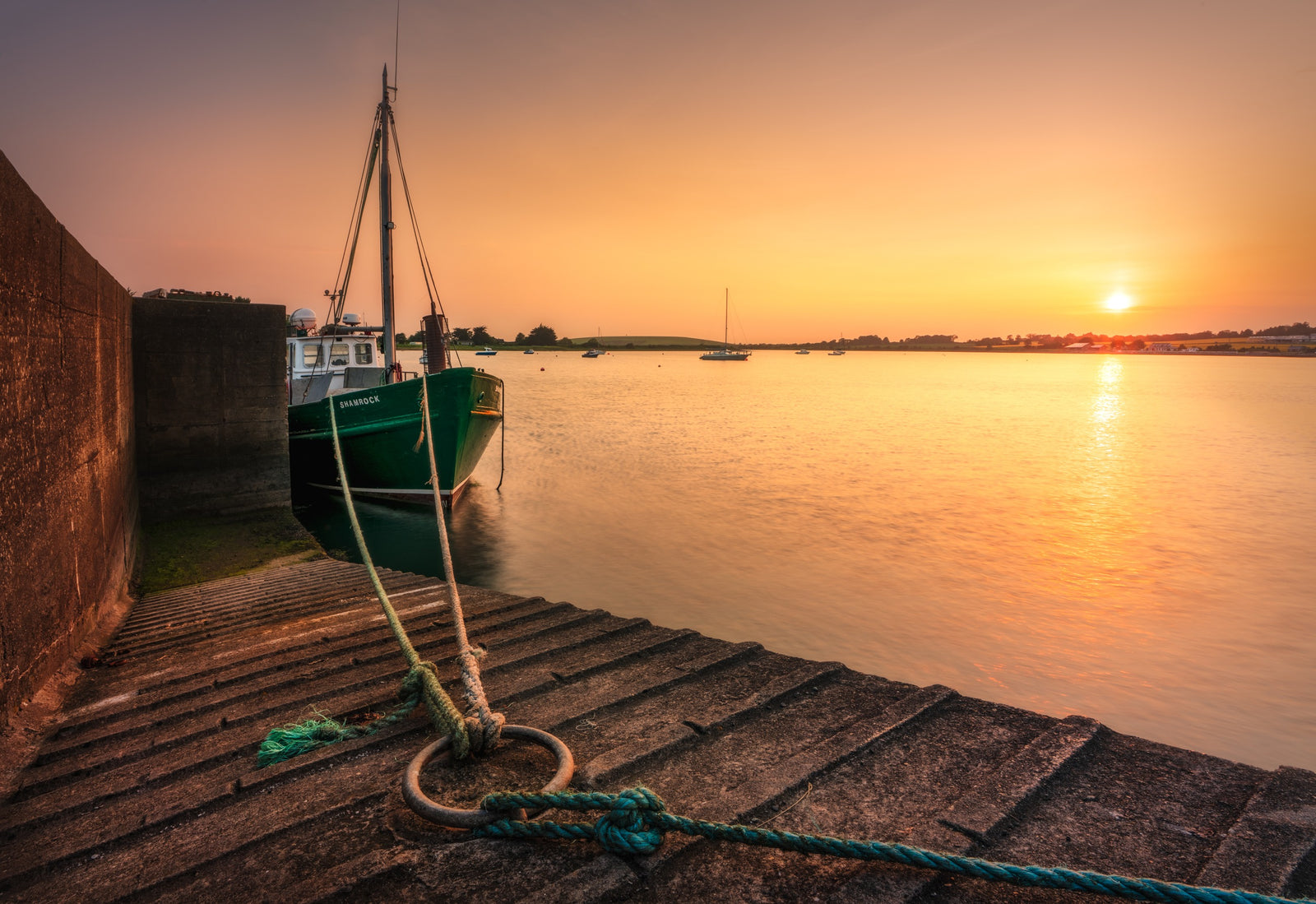 Rogerstown Sunset down by the Shamrock, limited 20 x 16 inch Nua Photography print