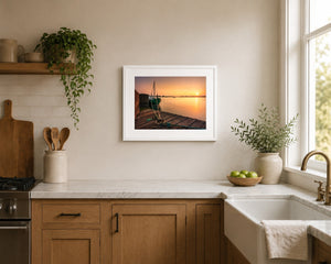 Rogerstown Sunset down by the Shamrock, 20 x 16 inch kitchen display