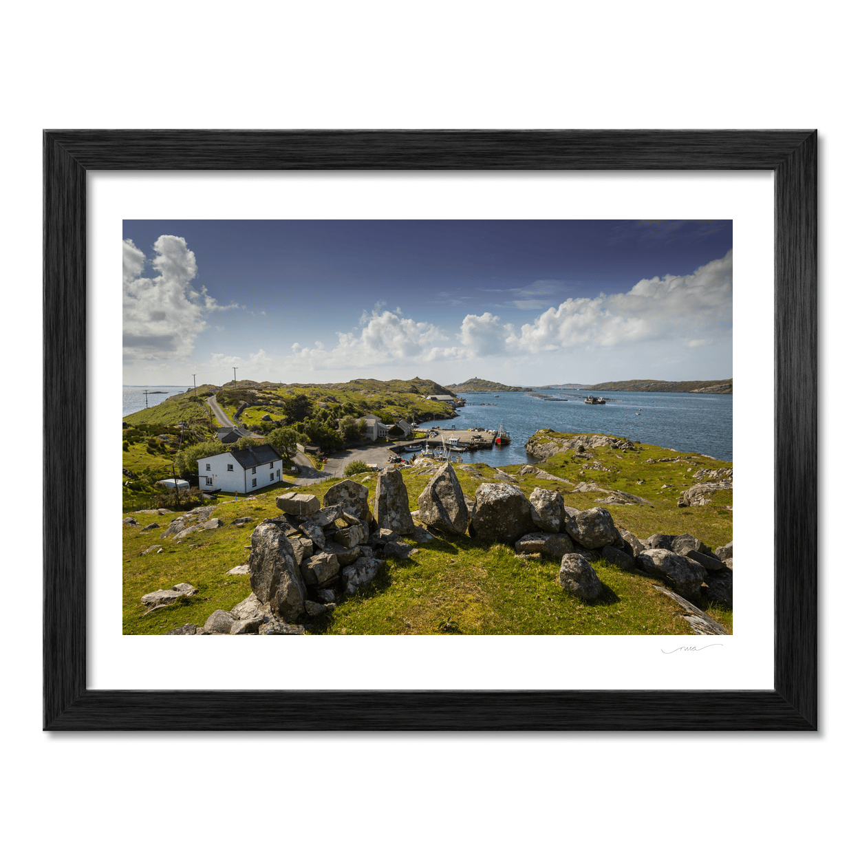 Nua Photography Print Rosroe Pier and Killary Harbour, Connemara, Co. Galway Rosroe Pier Killary Harbour Connemara | Nua Photography