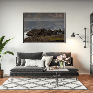 Nua Photography Print Rugged Cork Coastline with Photographers Under Dramatic Sky, Co. Cork Rugged Cork Coastline Dramatic Sky Print | Nua Photography