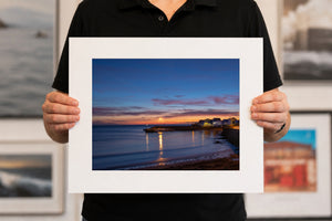 Rush Harbour, 20 x 16 inch print held for scale