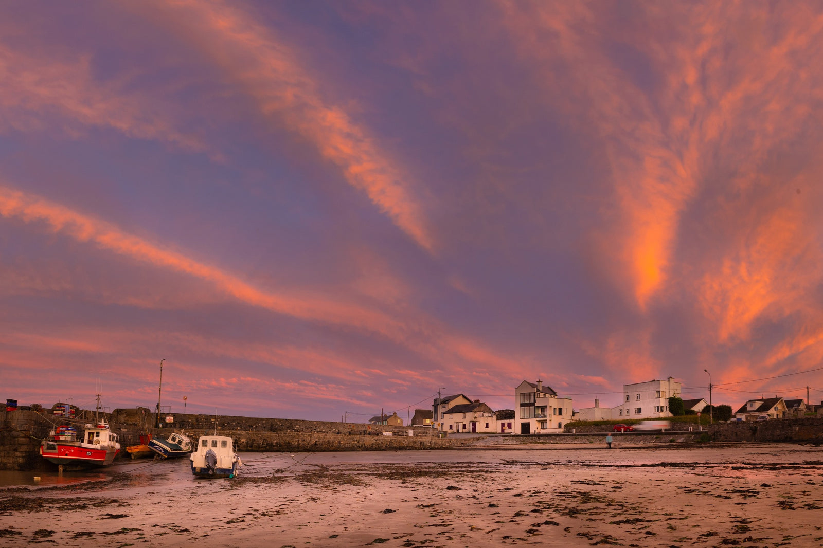 Rush Harbour Dawn Trails, limited 20 x 16 inch Nua Photography print