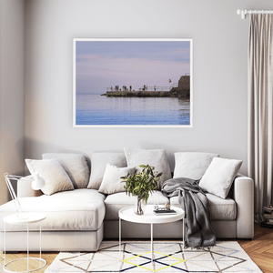 Nua Photography Print Rush Harbour Pier Summer Evening with Diving, Co. Dublin Rush Harbour Pier Summer Evening Diving Print | Nua Photography