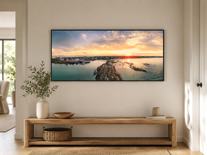 rush-harbour-rocky-peninsula-sunset-aerial BF-Hallway
