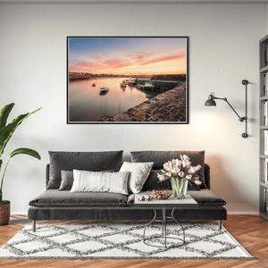 Nua Photography Print Rush Harbour Fishing Boats at Sunset, Co. Dublin Rush Harbour Sunset Fishing Boats Print | Nua Photography