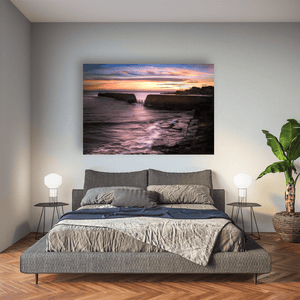 rush-harbour-sunset-stone-walls-golden-light Pano