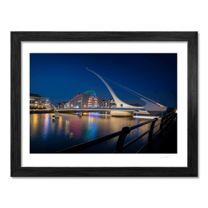 Nua Photography Print Samuel Beckett Bridge and Convention Centre at Night, Dublin City Samuel Beckett Bridge at Night Dublin Print | Nua Photography