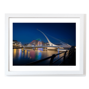 Nua Photography Print Samuel Beckett Bridge and Convention Centre at Night, Dublin City Samuel Beckett Bridge at Night Dublin Print | Nua Photography