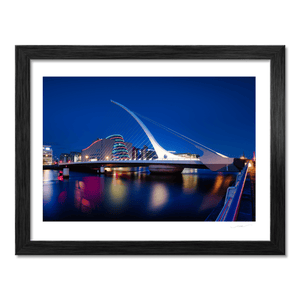 Nua Photography Print Samuel Beckett Bridge and Convention Centre at Night, Dublin City Samuel Beckett Bridge at Night Dublin Print | Nua Photography