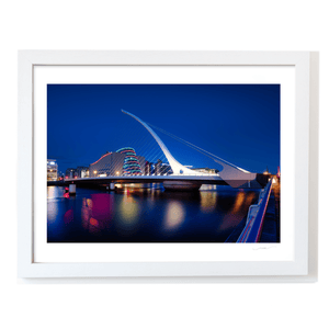 Nua Photography Print Samuel Beckett Bridge and Convention Centre at Night, Dublin City Samuel Beckett Bridge at Night Dublin Print | Nua Photography