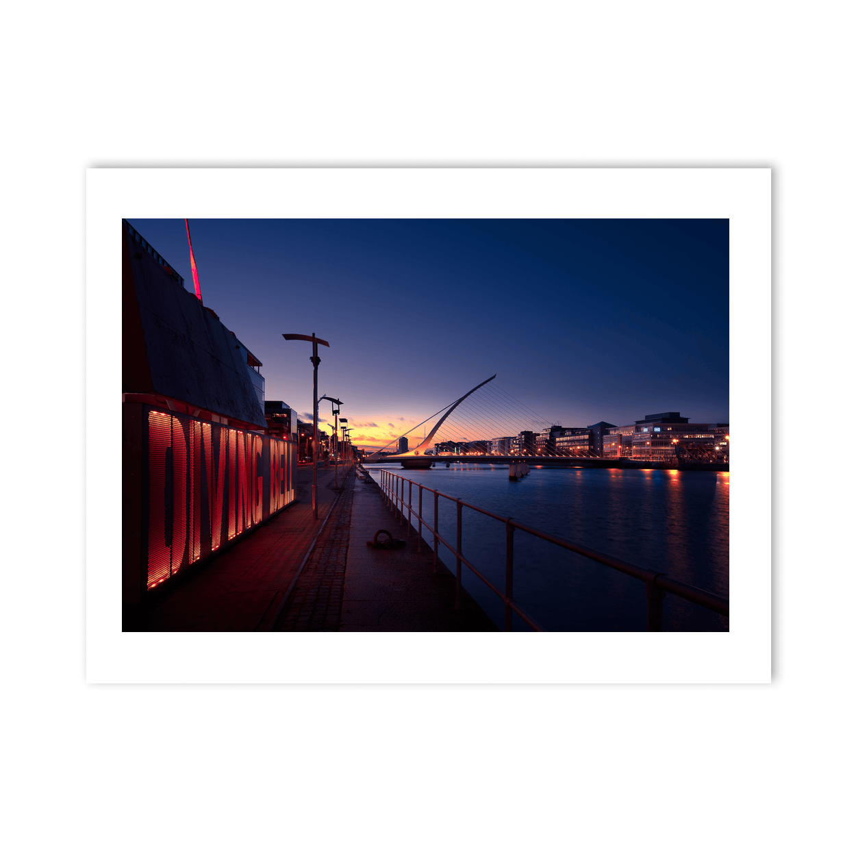 samuel-beckett-bridge-sunset-docklands PM