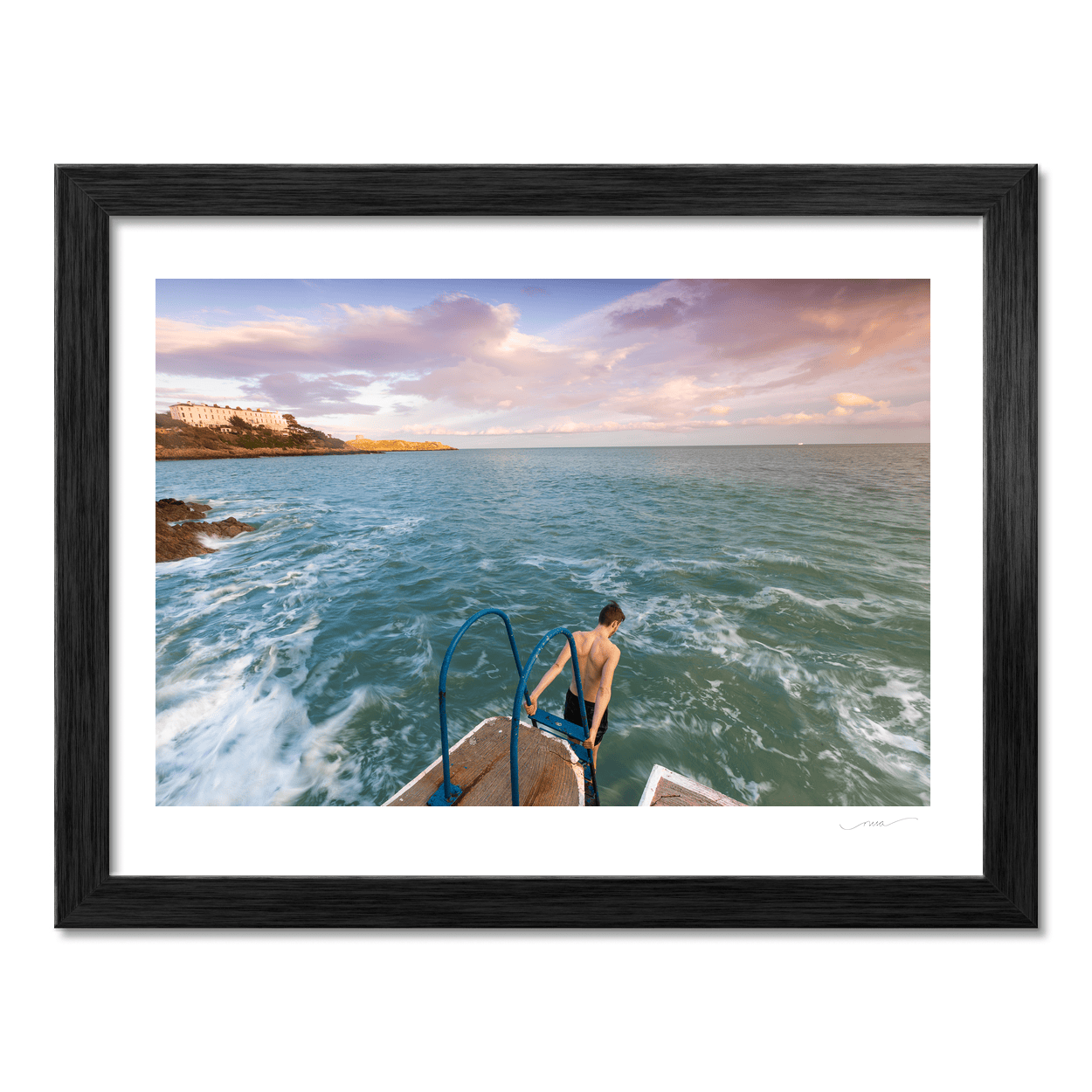 sandycove-forty-foot-diving-board-sunset PM