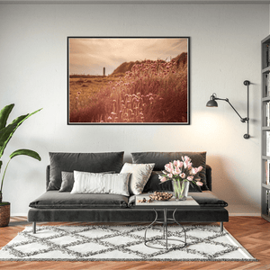 Nua Photography Print Sea Thrift Wildflowers at Golden Hour, Portrane Co. Dublin Sea Thrift Portrane Golden Hour Print | Nua Photography