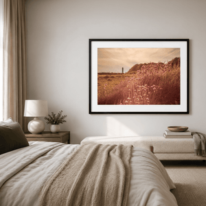 Nua Photography Print Sea Thrift Wildflowers at Golden Hour, Portrane Co. Dublin Sea Thrift Portrane Golden Hour Print | Nua Photography