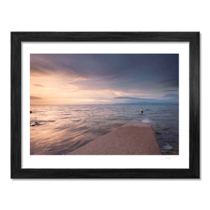 seapoint-swimmer-sunset-calm-waters BF