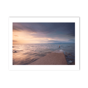 seapoint-swimmer-sunset-calm-waters PM