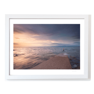 seapoint-swimmer-sunset-calm-waters WF