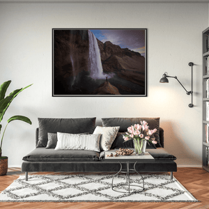 Nua Photography Print Seljalandsfoss Waterfall at Dusk, Iceland Seljalandsfoss Waterfall at Dusk Iceland Print | Nua Photography