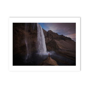Nua Photography Print Seljalandsfoss Waterfall at Dusk, Iceland Seljalandsfoss Waterfall at Dusk Iceland Print | Nua Photography