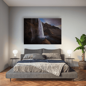 Nua Photography Print Seljalandsfoss Waterfall at Dusk, Iceland Seljalandsfoss Waterfall at Dusk Iceland Print | Nua Photography