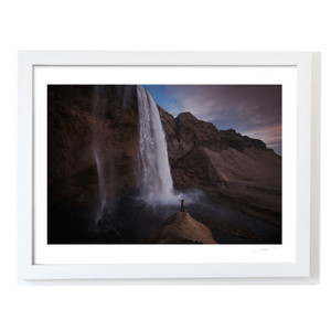 Nua Photography Print Seljalandsfoss Waterfall at Dusk, Iceland Seljalandsfoss Waterfall at Dusk Iceland Print | Nua Photography