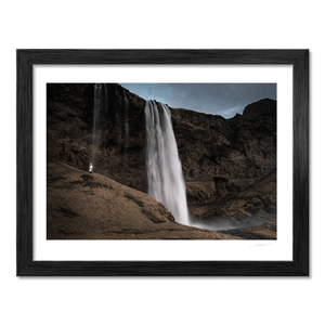 Nua Photography Print Seljalandsfoss Waterfall Wedding Couple, Iceland Seljalandsfoss Waterfall Wedding Iceland Print | Nua Photography
