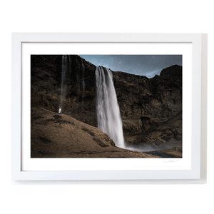Nua Photography Print Seljalandsfoss Waterfall Wedding Couple, Iceland Seljalandsfoss Waterfall Wedding Iceland Print | Nua Photography