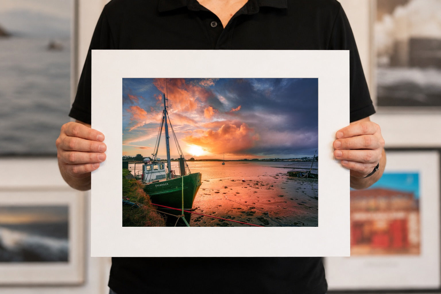 Shamrock Sunset at Rogerstown, limited 20 x 16 inch Nua Photography print