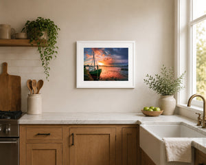 Shamrock Sunset at Rogerstown, 20 x 16 inch kitchen display