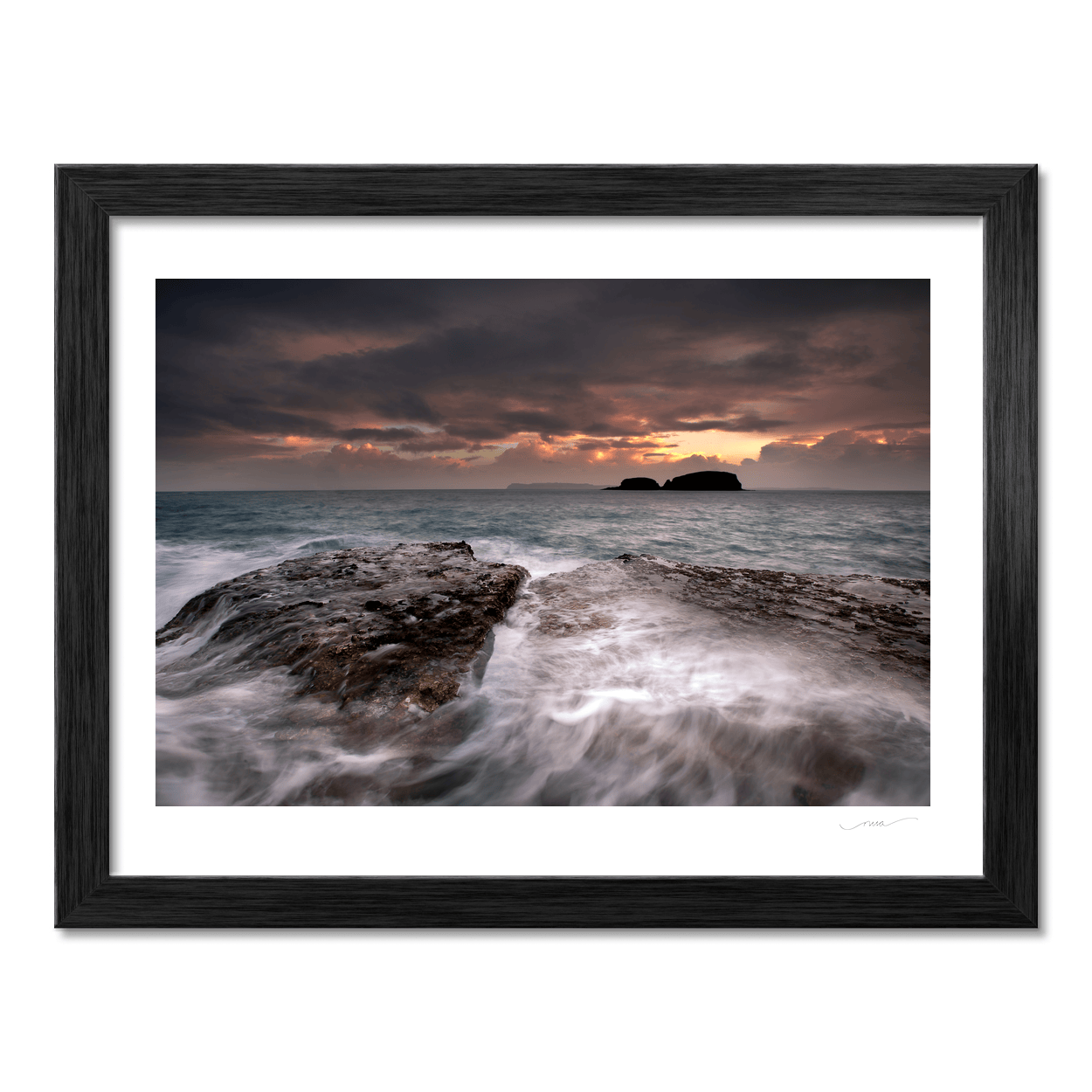 sheep-island-dramatic-sunset-rushing-waves PM