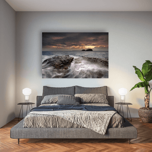 sheep-island-dramatic-sunset-rushing-waves Pano