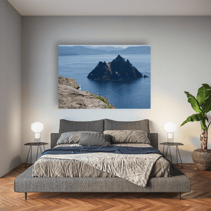 Nua Photography Print Puffin on Skellig Michael with Little Skellig View, Co. Kerry (4) Puffin on Skellig Michael with Little Skellig Print | Nua Photography